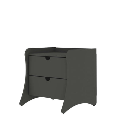 Coney Nightstand in Gray (set of 2) by Manhattan Comfort at Eve Furniture