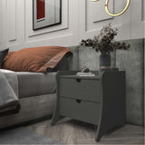 Coney Nightstand in Grey by Manhattan Comfort at Eve Furniture