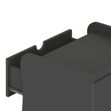 Coney Nightstand in Grey by Manhattan Comfort at Eve Furniture
