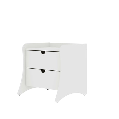 Coney Nightstand in White by Manhattan Comfort at Eve Furniture