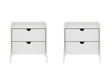 Coney Nightstand in White (set of 2) by Manhattan Comfort at Eve Furniture