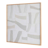 Configured Multicolor Framed Painting