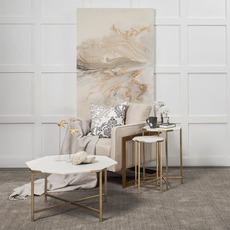 Confluence by Corrie LaVelle a Hand Embellished Textured Canvas by Mercana at Eve Furniture