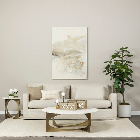Confluence by Corrie LaVelle a Hand Embellished Textured Canvas by Mercana at Eve Furniture