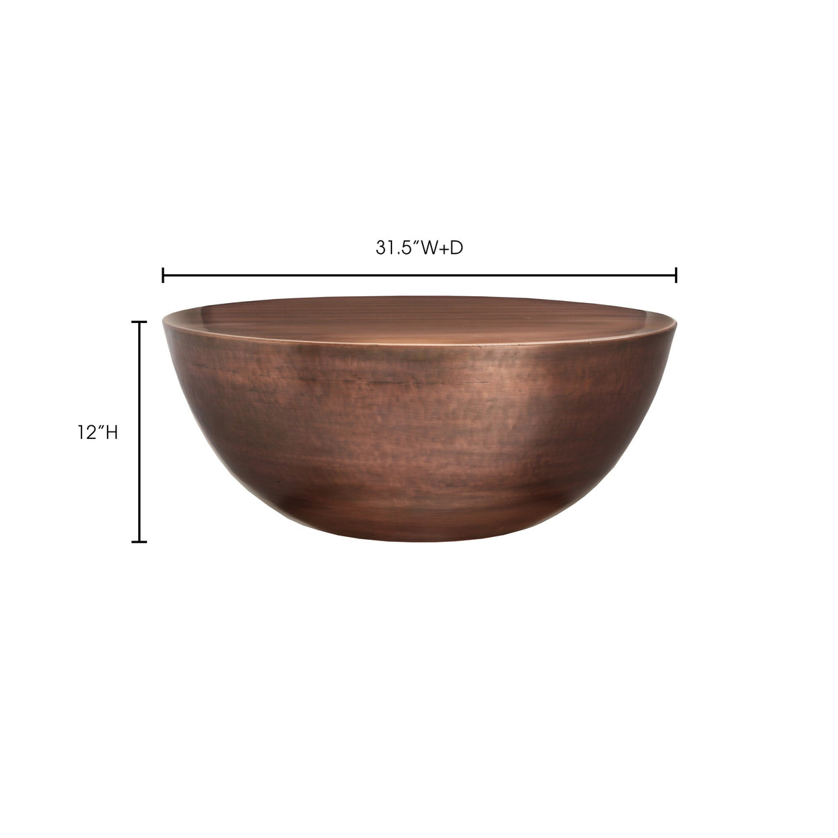 Conga Copper Coffee Table by Moe's Home at Eve Furniture