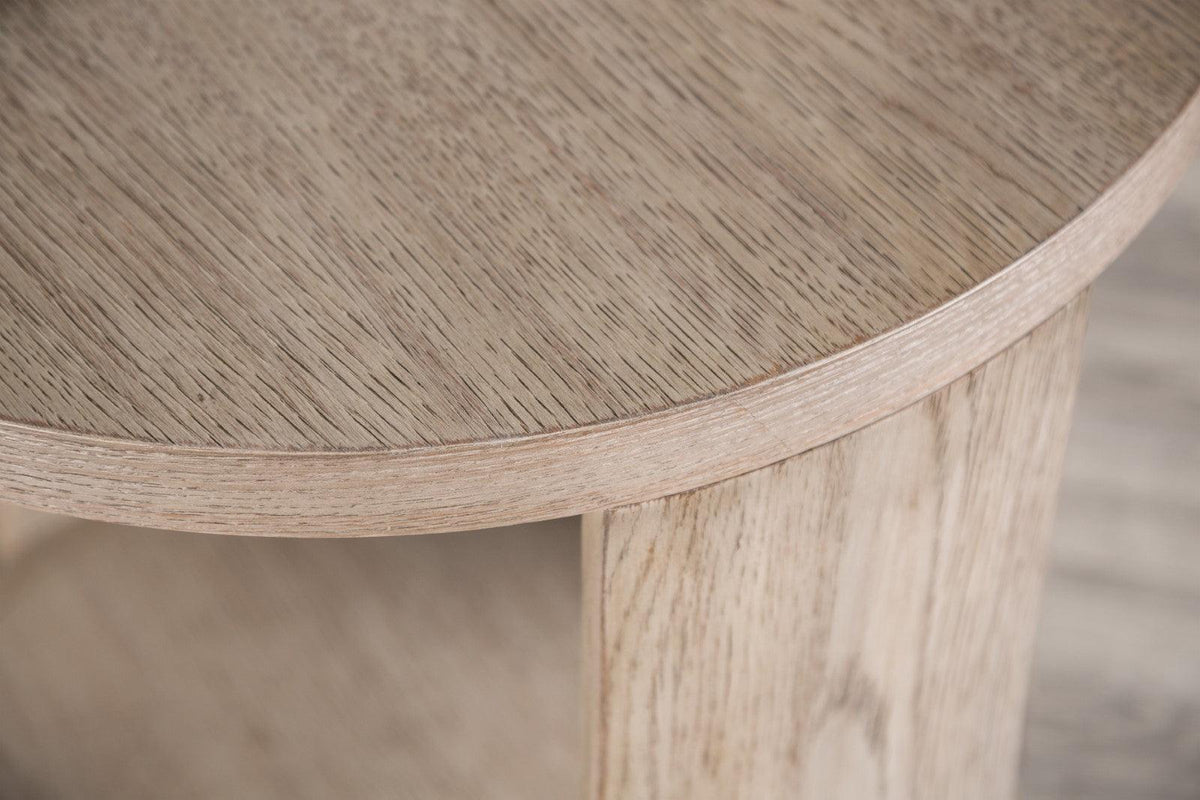 Conisbrough Oak Round End Table by Furniture of America at Eve Furniture