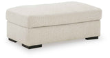 Conlee-Pike Linen Ottoman by Ashley at Eve Furniture