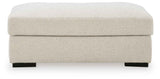 Conlee-Pike Linen Ottoman by Ashley at Eve Furniture