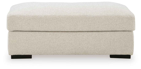Conlee-Pike Linen Ottoman by Ashley at Eve Furniture