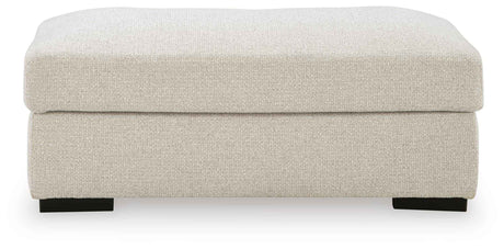 Conlee-Pike Linen Ottoman by Ashley at Eve Furniture