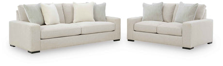 Conlee-Pike Linen Sofa and Loveseat by Ashley at Eve Furniture