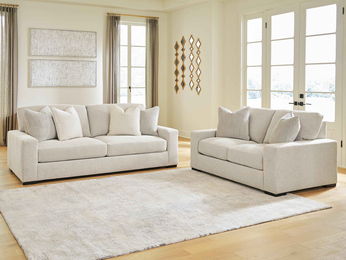 Conlee-Pike Linen Sofa and Loveseat by Ashley at Eve Furniture