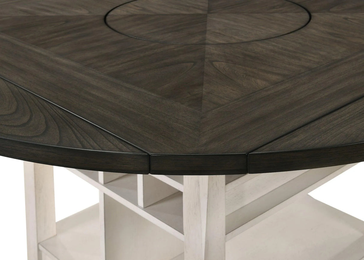 Conner Chalk and Gray Counter Height Dining Set by Crown Mark at Eve Furniture