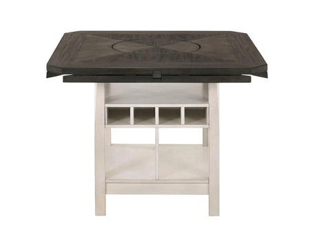 Conner Chalk and Gray Counter Height Dining Set by Crown Mark at Eve Furniture