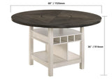 Conner Chalk and Gray Counter Height Dining Set by Crown Mark at Eve Furniture