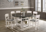 Conner Chalk and Gray Counter Height Table by Crown Mark at Eve Furniture