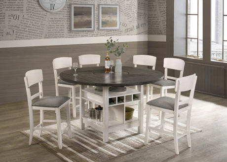 Conner Chalk and Gray Counter Height Table by Crown Mark at Eve Furniture