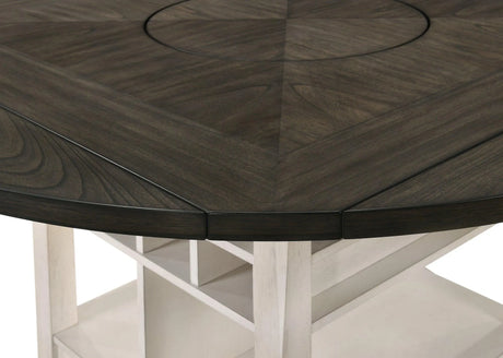Conner Chalk and Gray Counter Height Table by Crown Mark at Eve Furniture