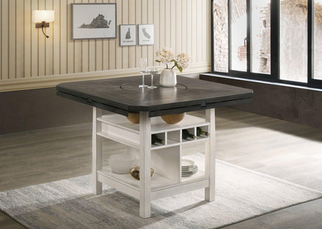 Conner Chalk and Gray Counter Height Table by Crown Mark at Eve Furniture