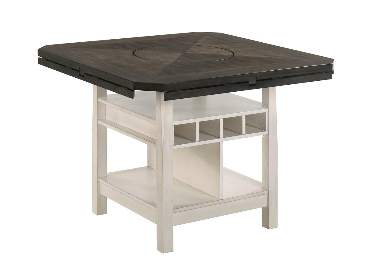 Conner Chalk and Gray Counter Height Table by Crown Mark at Eve Furniture