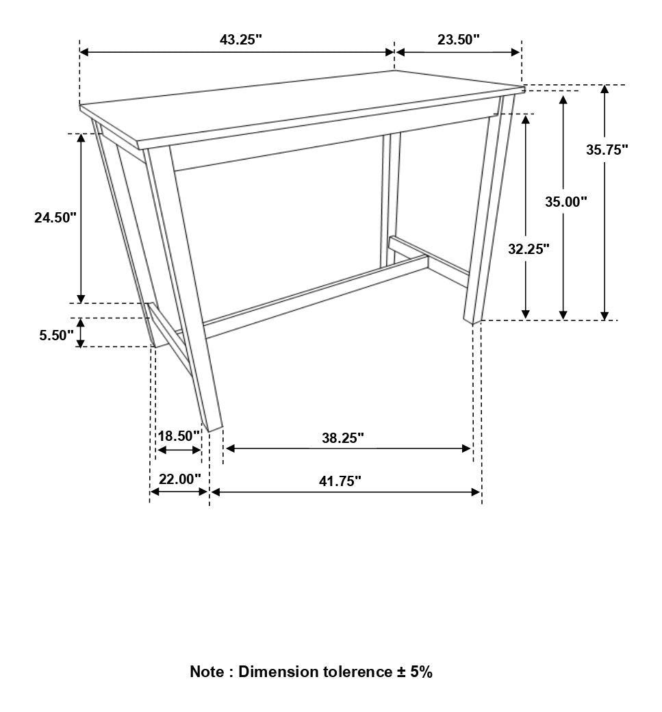 Connie Chestnut/Dark Brown 4-Piece Counter Height Set by Coaster at Eve Furniture