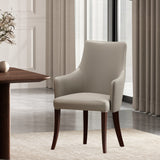 Connie Dining Armchair in Light Grey by Manhattan Comfort at Eve Furniture