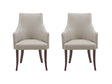 Connie Dining Armchair in Light Grey (set of 2) by Manhattan Comfort at Eve Furniture
