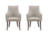 Connie Dining Armchair in Light Grey (set of 2) by Manhattan Comfort at Eve Furniture
