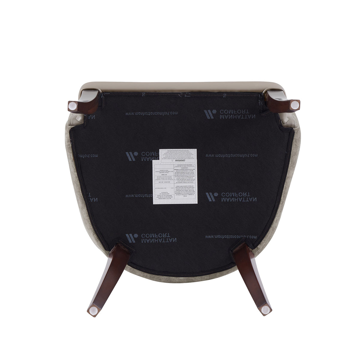 Connie Dining Armchair in Taupe by Manhattan Comfort at Eve Furniture