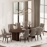 Connie Dining Armchair in Taupe by Manhattan Comfort at Eve Furniture