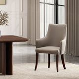 Connie Dining Armchair in Taupe by Manhattan Comfort at Eve Furniture