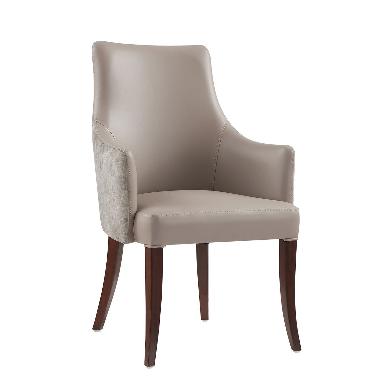 Connie Dining Armchair in Taupe by Manhattan Comfort at Eve Furniture