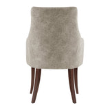 Connie Dining Armchair in Taupe by Manhattan Comfort at Eve Furniture