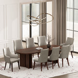 Connie Dining Chair in Light Grey (set of 2) by Manhattan Comfort at Eve Furniture