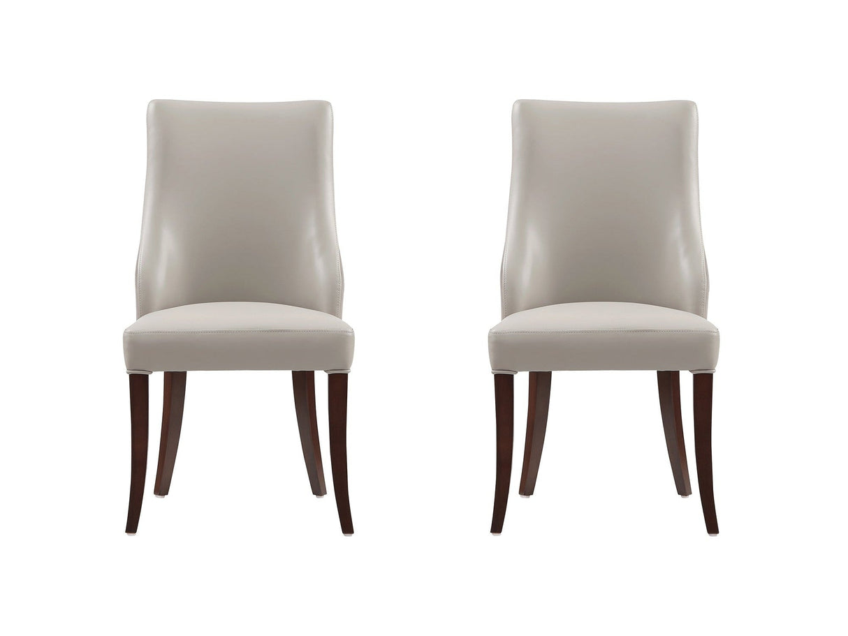 Connie Dining Chair in Light Grey (set of 2) by Manhattan Comfort at Eve Furniture
