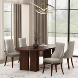 Connie Dining Chair in Light Grey (set of 4) by Manhattan Comfort at Eve Furniture