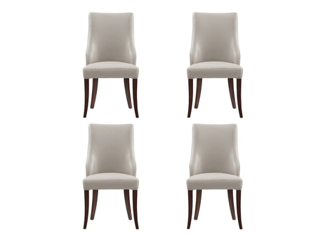 Connie Dining Chair in Light Grey (set of 4) by Manhattan Comfort at Eve Furniture