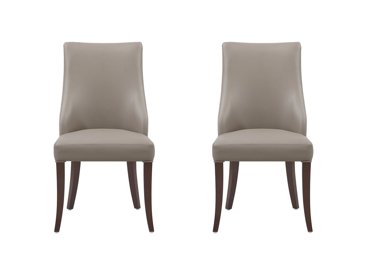 Connie Dining Chair in Taupe (set of 2) by Manhattan Comfort at Eve Furniture