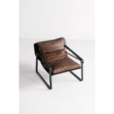 Conno Brownr Leather Club Chair by Moe's Home at Eve Furniture