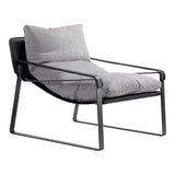 Connor Club Chair - Snowfolds Grey by Moe's Home at Eve Furniture