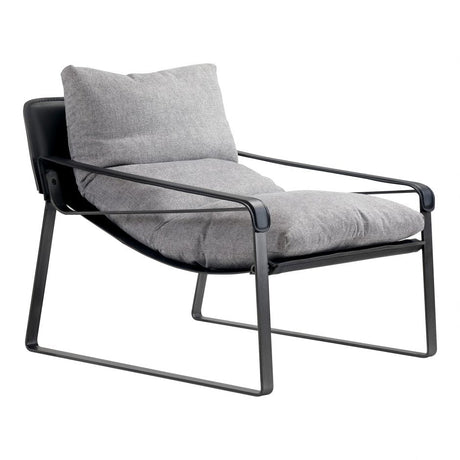 Connor Club Chair - Snowfolds Grey by Moe's Home at Eve Furniture