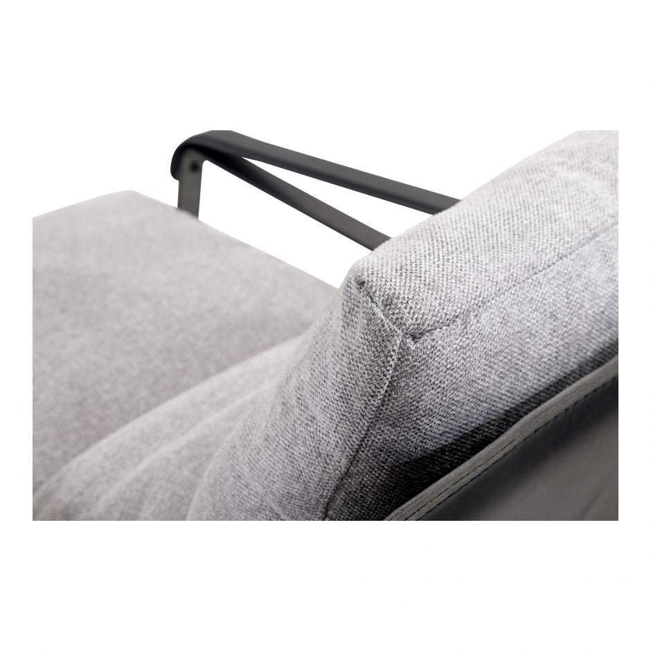 Connor Club Chair - Snowfolds Grey by Moe's Home at Eve Furniture