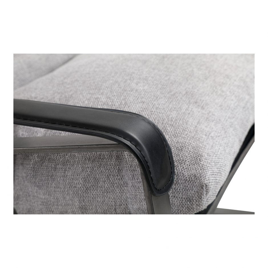 Connor Club Chair - Snowfolds Grey by Moe's Home at Eve Furniture