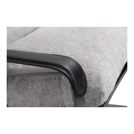 Connor Club Chair - Snowfolds Grey by Moe's Home at Eve Furniture