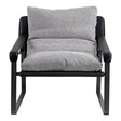 Connor Club Chair - Snowfolds Grey by Moe's Home at Eve Furniture