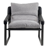 Connor Club Chair - Snowfolds Grey by Moe's Home at Eve Furniture