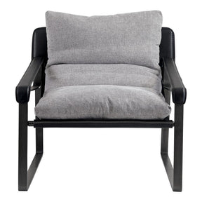 Connor Club Chair - Snowfolds Grey by Moe's Home at Eve Furniture