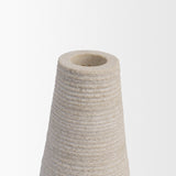 Cono Off-White Marble Cone Shaped Candle Holders (Set of 2) by Mercana at Eve Furniture