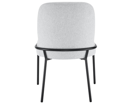 Conrad Black/White Round Marble Top Dining Room Set by Steve Silver at Eve Furniture