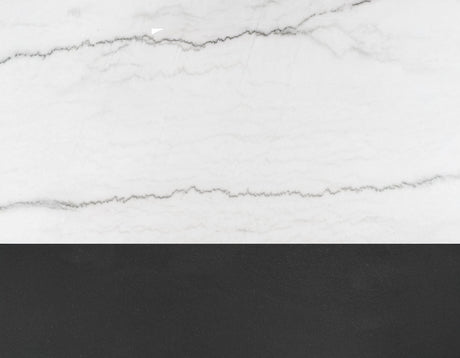 Conrad Black/White Round Marble Top Dining Room Set by Steve Silver at Eve Furniture